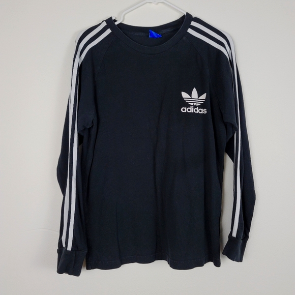 adidas Other - Adidas trefoil Men's Small black striped Long sleeve tee